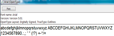 Font Mapping