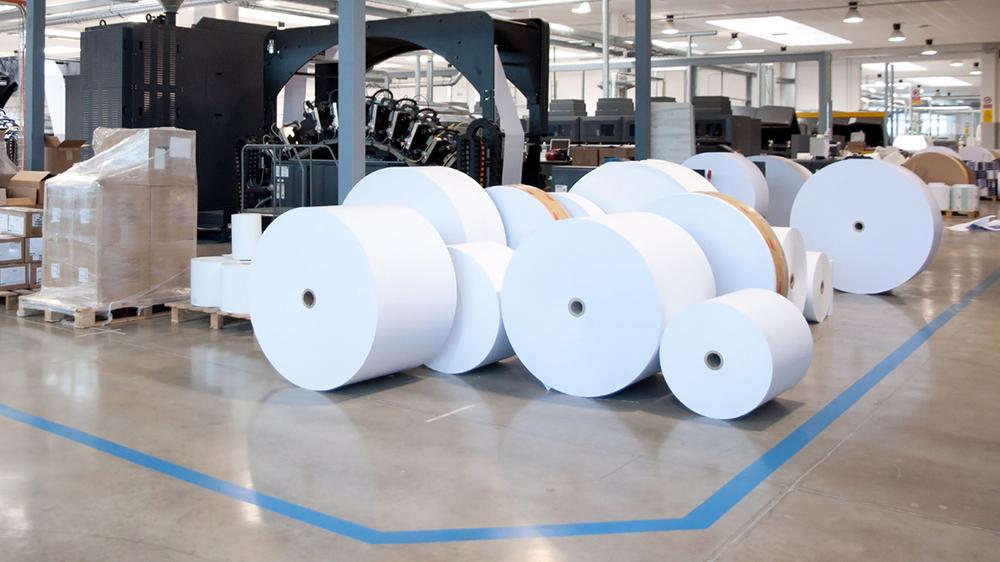 Blank paper rolls for White Paper Production