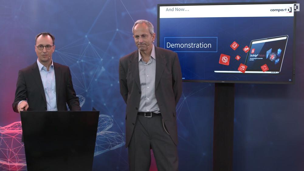 Dr. François Charette (Compart) and Philip Gyuling (Compart)
